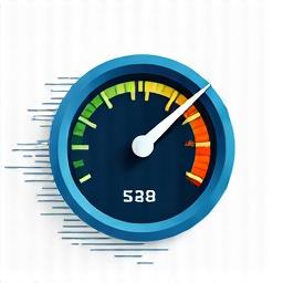 A speedometer icon with a green arrow indicating fast website loading speed